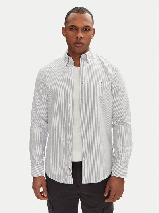 Tommy Jeans Košeľa DM0DM20668 Modrá Slim Fit