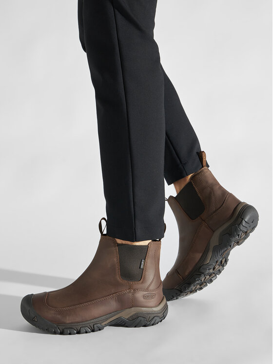 Keen Keen Gležnjarji Chelsea Anchorage Boot III Wp 1017790 Rjava
