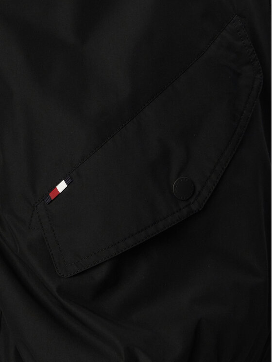 Tommy Hilfiger Tommy Hilfiger Bomber stila jaka Packable Bomber MW0MW43462 Melns Regular Fit