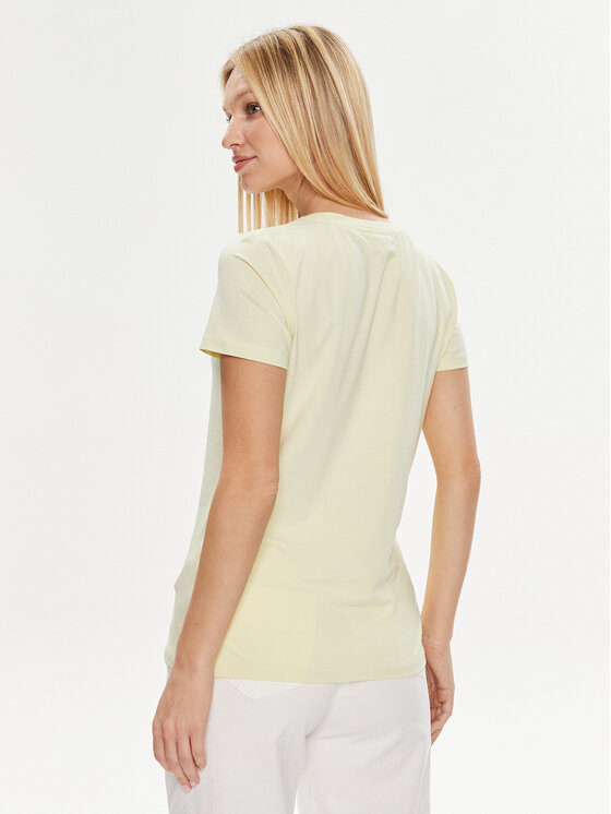 Guess Guess T-krekls Skylar V4GI09 J1314 Zaļš Slim Fit