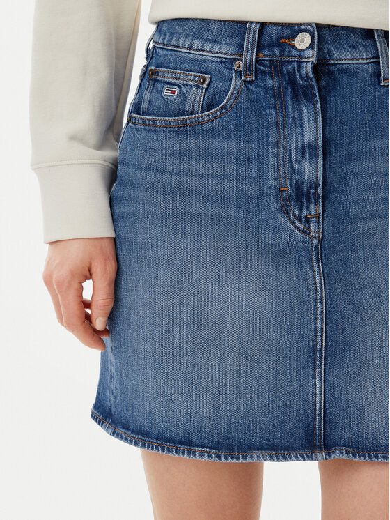 Tommy Jeans Tommy Jeans Farmer szoknya DW0DW20136 Kék Mom Fit