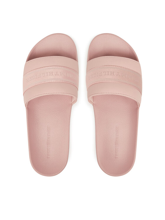 Tommy Hilfiger Tommy Hilfiger Şlapi Hilfiger Poolside With Webbing FW0FW08529 Roz