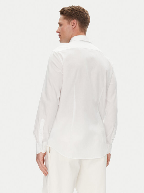 Tommy Hilfiger Tommy Hilfiger Košeľa MW0MW39282 Biela Slim Fit