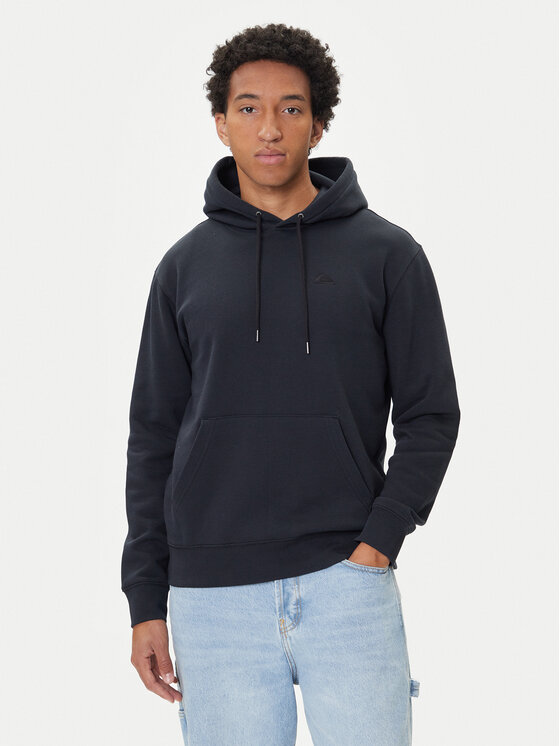 Quiksilver Quiksilver Majica dugih rukava Salt Water Hoodie EQYFT05159 Crna Regular Fit