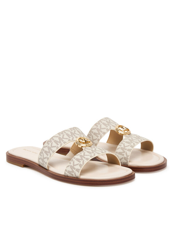 MICHAEL Michael Kors MICHAEL Michael Kors Şlapi Ering Flat 40S6ERFS2B Écru