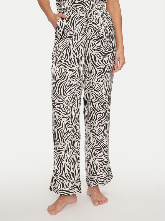 Hunkemöller Spodnie piżamowe Peppers 206527 Czarny Regular Fit