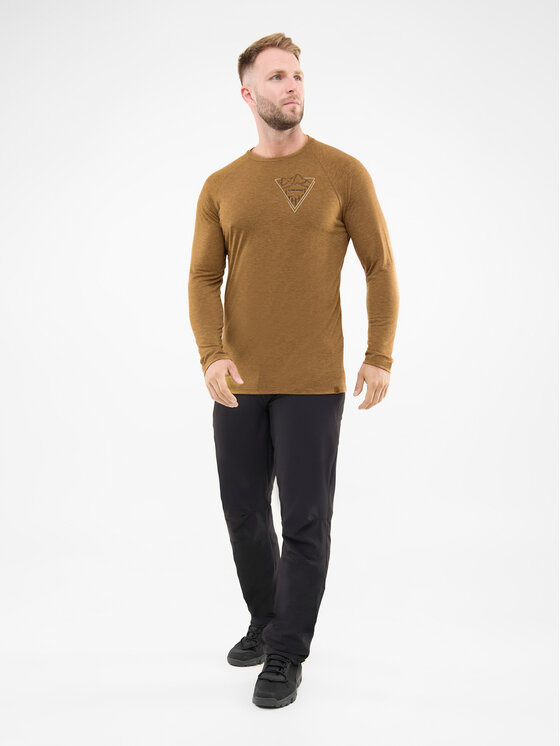 Viking Viking Longsleeve Andali Man Brązowy Regular Fit
