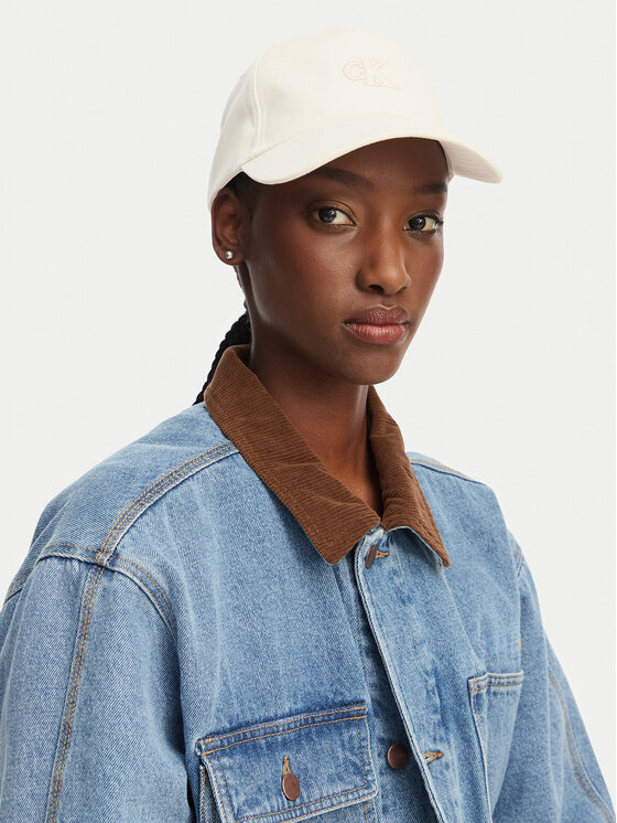 Calvin Klein Calvin Klein Šilterica Monogram Shine Embroidery Cap LV04F5044G Bijela