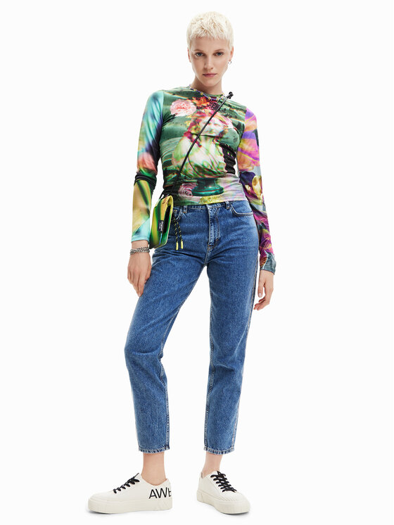 Desigual Desigual Traperice Mayo 23SWDD36 Plava Mom Fit