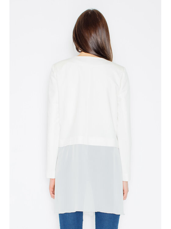 FIGL FIGL Marynarka M441 Écru Regular Fit