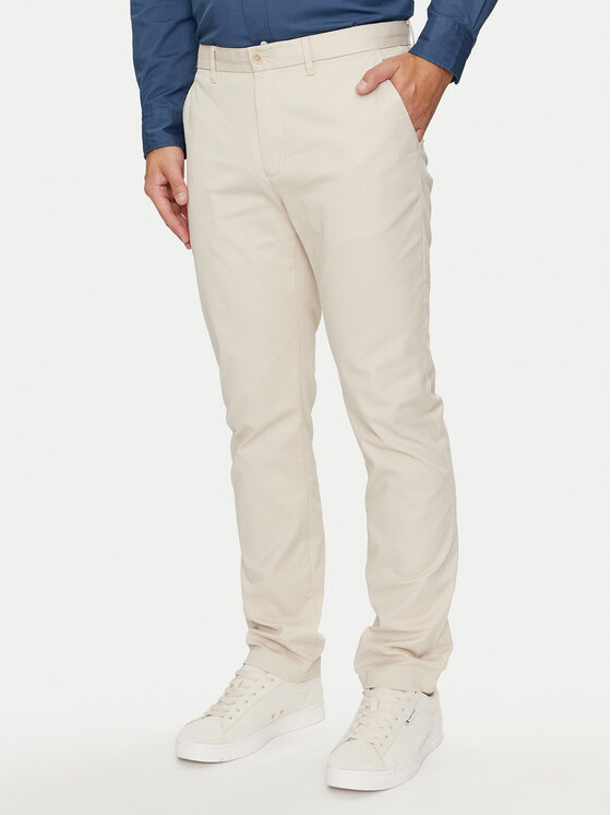 Tommy Hilfiger Chino nohavice Denton MW0MW25964 Béžová Straight Fit