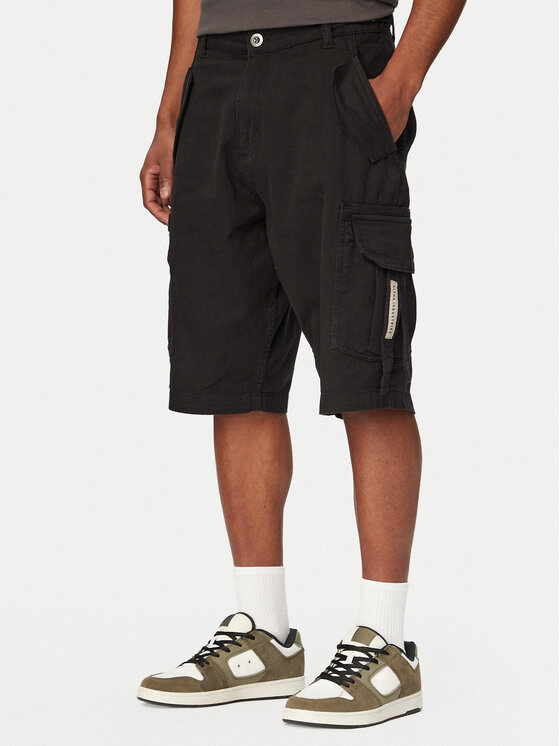 Alpha Industries Alpha Industries Szövet rövidnadrág 266256 Fekete Regular Fit
