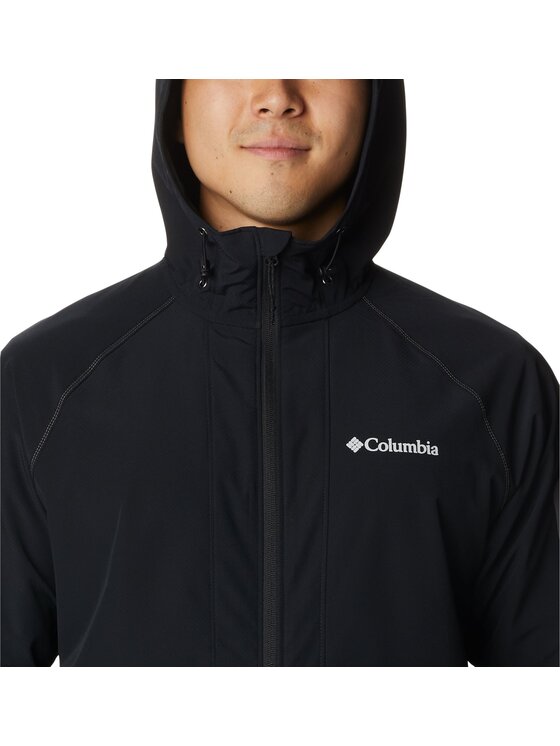 Columbia Columbia Kurtka outdoor Columbia Tall Heights Hooded Softshell Jacket Czarny Regular Fit