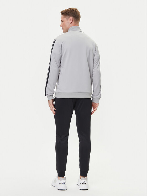 adidas adidas Tepláková souprava Basic 3-Stripes JI8876 Šedá Regular Fit
