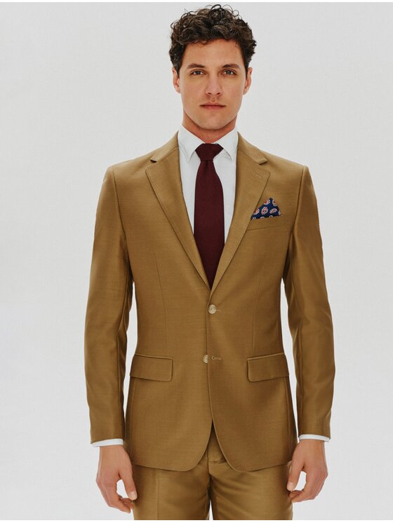 Pako Lorente Pako Lorente Garnitur P24SP-4G-003 Brązowy Super Slim Fit