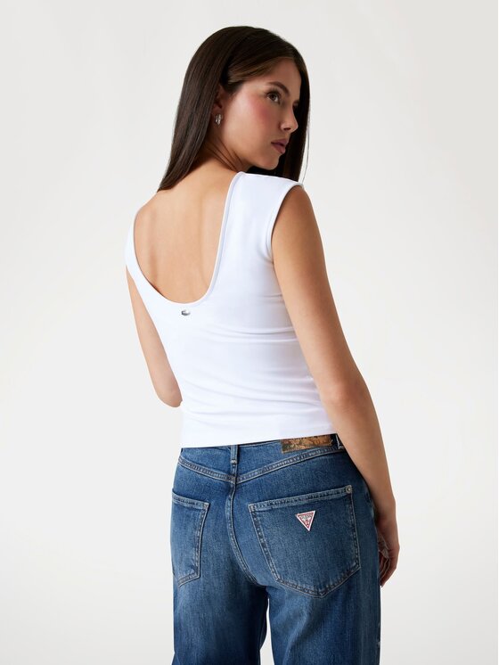 Guess Guess Top 175503 Biały Classic Fit