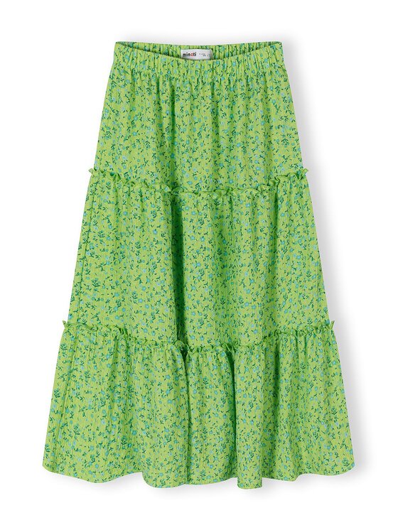 minoti minoti Spódnica maxi 30SKIRT150 Zielony Regular Fit