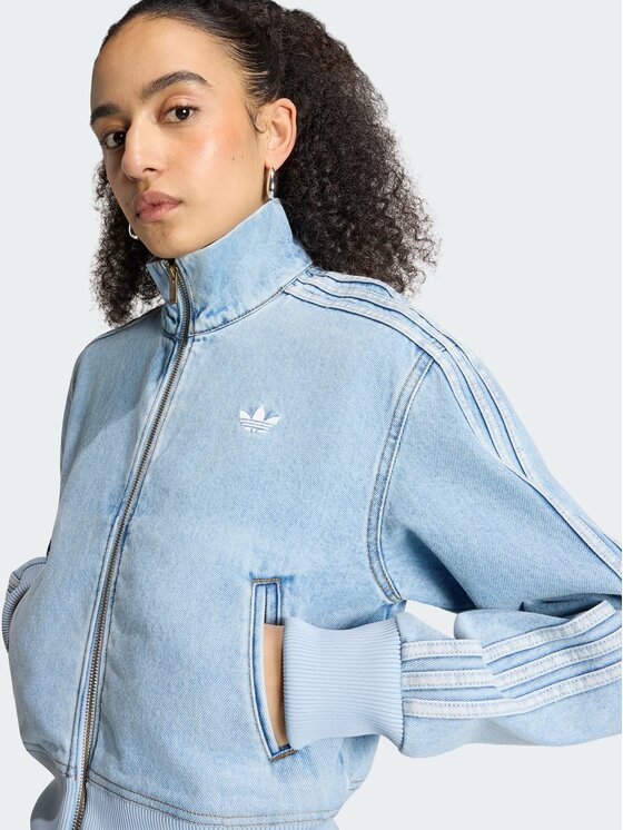 adidas adidas Jeansjacke Firebird KQ6492 Blau Slim Fit