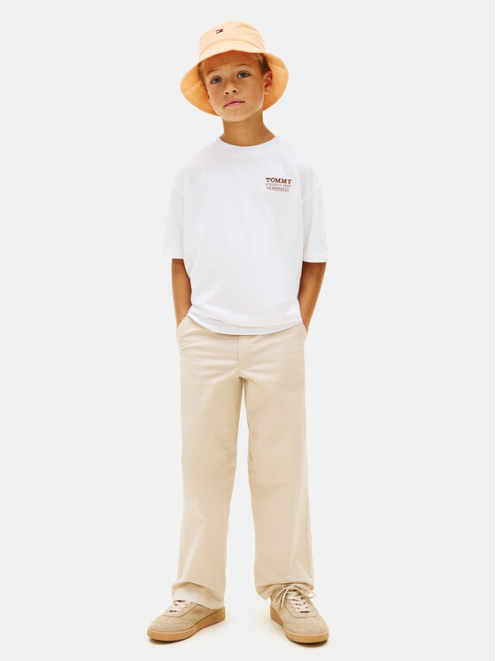 Tommy Hilfiger Tommy Hilfiger T-Shirt KB0KB10194 Biały Regular Fit
