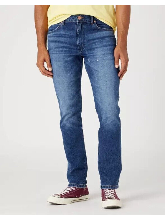 Wrangler Wrangler Jeansy LARSTON Niebieski Slim Fit