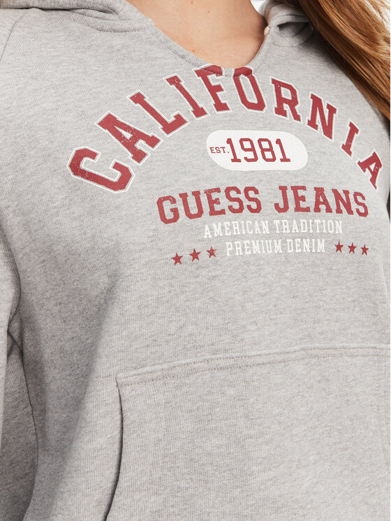 Guess Jeans Guess Jeans Bluza W5YQ14 KCPR1 Szary Regular Fit