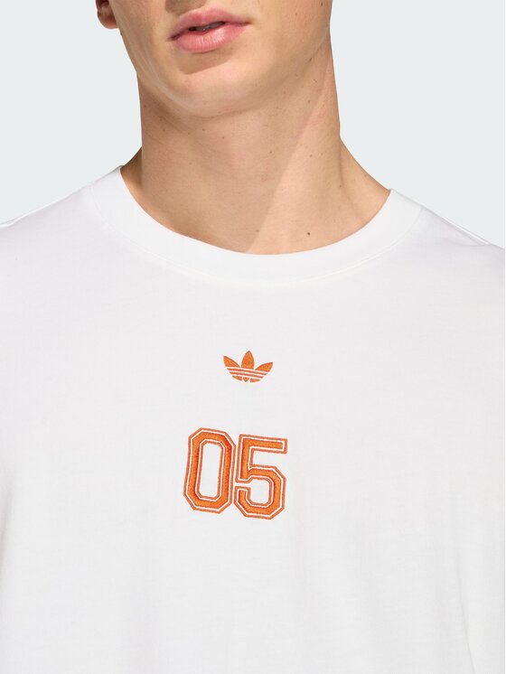 adidas adidas Koszulka techniczna 162210 Biały Oversize