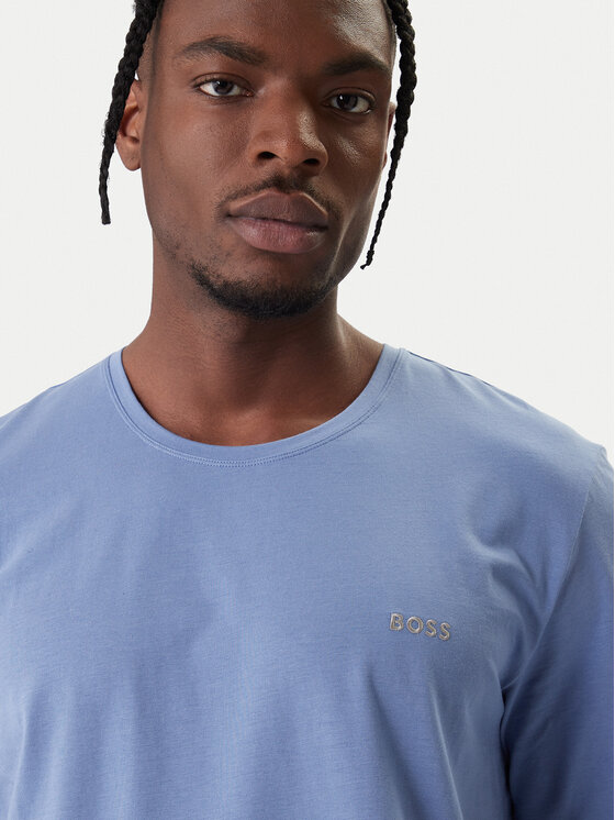 BOSS BOSS Футболка Mix&Match 50515312 Блакитний Regular Fit