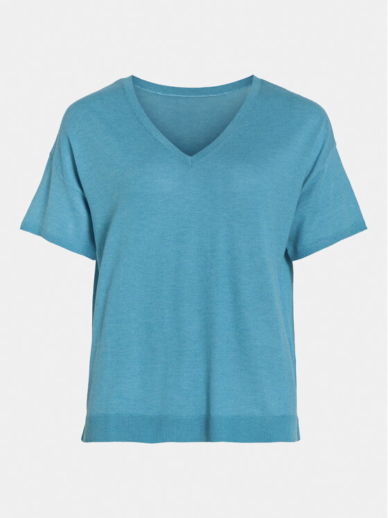 Vila Vila Tričko Abella 14089540 Modrá Relaxed Fit