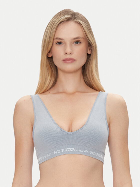 Tommy Hilfiger Podprsenkový top UW0UW05726 Modrá