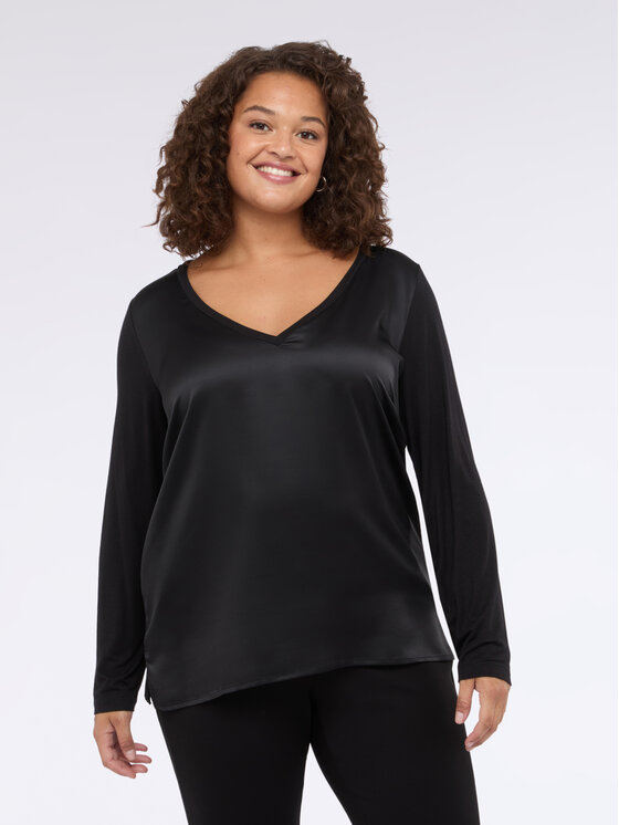 Fiorella Rubino Fiorella Rubino Bluzka G251L008563N033 Czarny Regular Fit