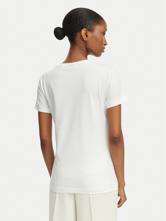 BOSS BOSS T-särk C_Elove_4 50559077 Valge Slim Fit