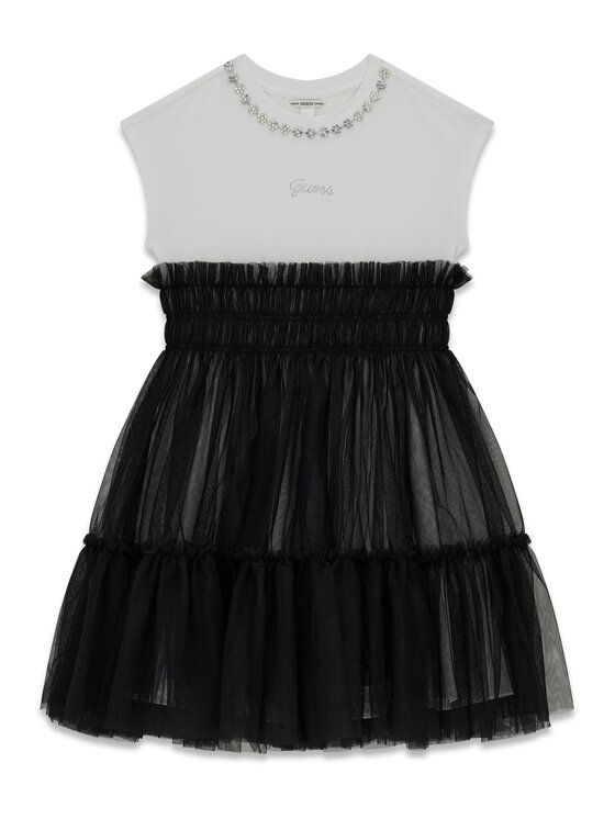 Guess Kids Guess Kids Každodenní šaty 180606 Černá Classic Fit