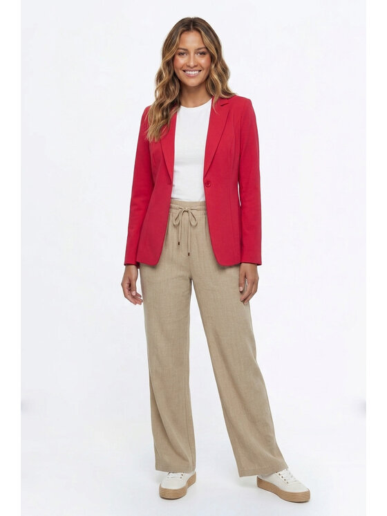 FIGL FIGL Marynarka M1339 Czerwony Fitted Fit