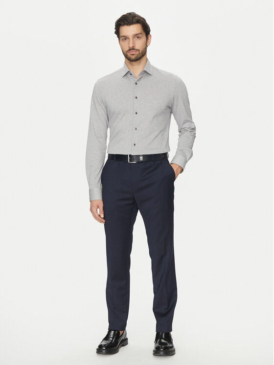 Michael Kors Michael Kors Сорочка MD0MD91392 Сірий Slim Fit