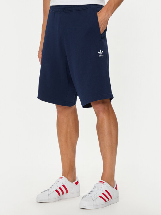 adidas Pantaloni scurți sport Essentials Trefoil IY8521 Bleumarin Regular Fit