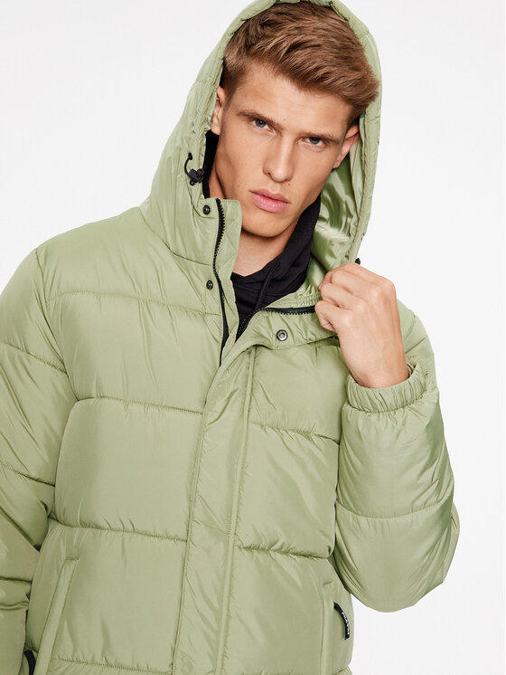 Fila Fila Kurtka puchowa FAM0455 Zielony Regular Fit