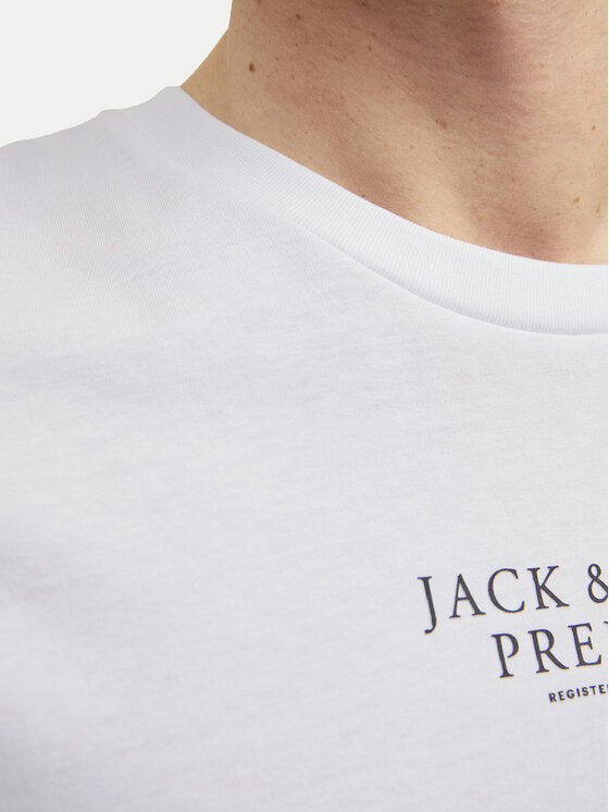 Jack & Jones Jack & Jones Tričko Archie 12217167 Biela Regular Fit