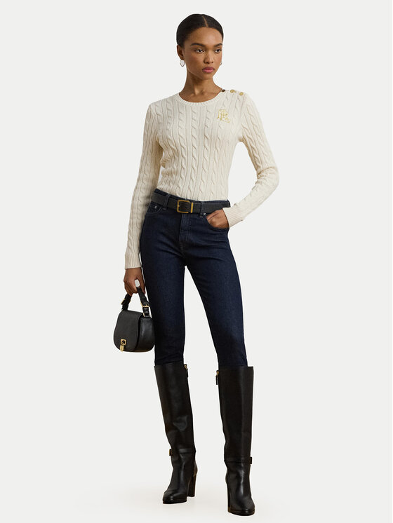 LAUREN RALPH LAUREN Lauren Ralph Lauren Sweater 200932223002 Ekru Slim Fit
