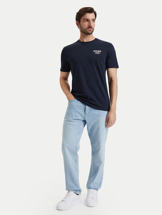 HUGO HUGO T-krekls Nesptee 50572740 Tumši zils Regular Fit