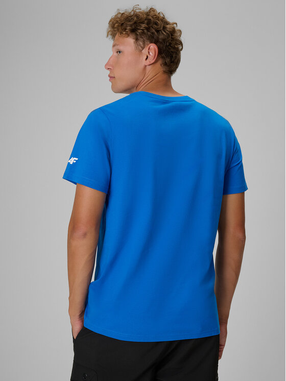 4F 4F T-Shirt CITY Niebieski Regular Fit