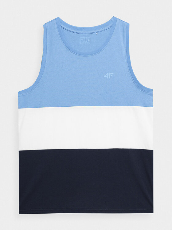 4F 4F Tričko 4FSS23TTSHM352 Modrá Regular Fit