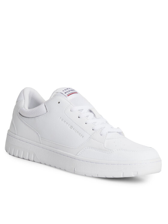 Tommy Hilfiger Sneakers Th Basket Core Leather FM0FM04727 Alb