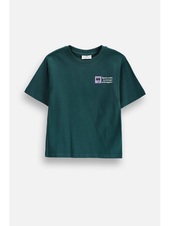 Coccodrillo Coccodrillo T-Shirt ZC6143205SBK-013 Tyrkysová Regular Fit