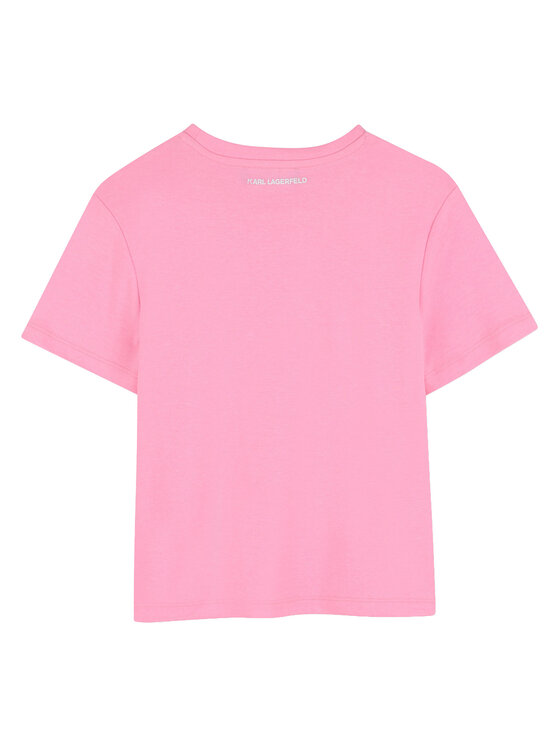Karl Lagerfeld Kids Karl Lagerfeld Kids Majica Z31161 S Roza Regular Fit