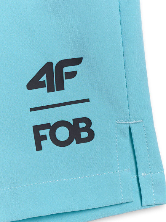 4F 4F Plavecké šortky FOB SUMMER Tyrkysová Regular Fit