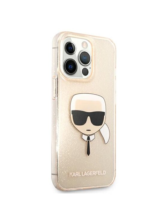 KARL LAGERFELD KARL LAGERFELD Etui na telefon Head Glitter Złoty
