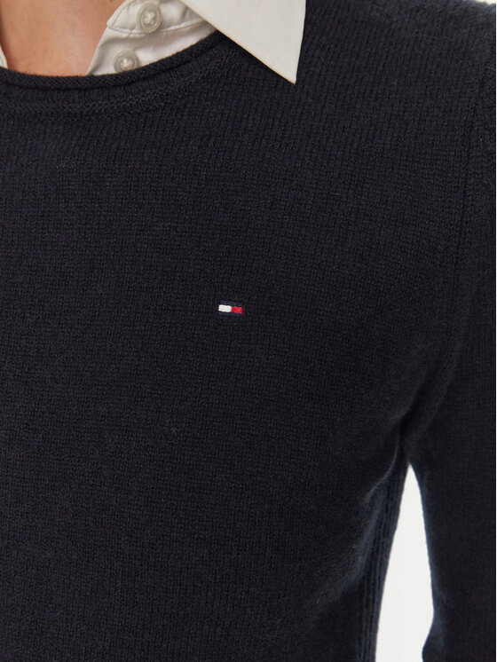 Tommy Hilfiger Tommy Hilfiger Svetr WW0WW44161 Tmavomodrá Regular Fit
