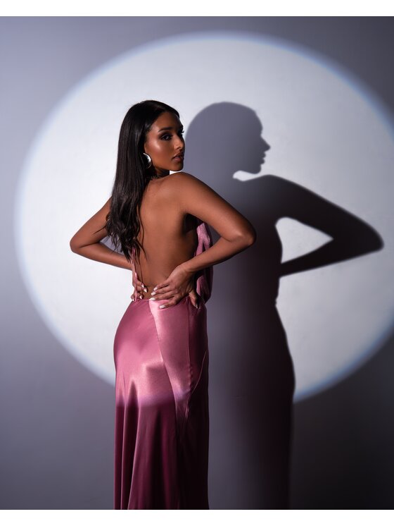 MAI MAI Sukienka koktajlowa VANESSA PINK Różowy Feminine Fit