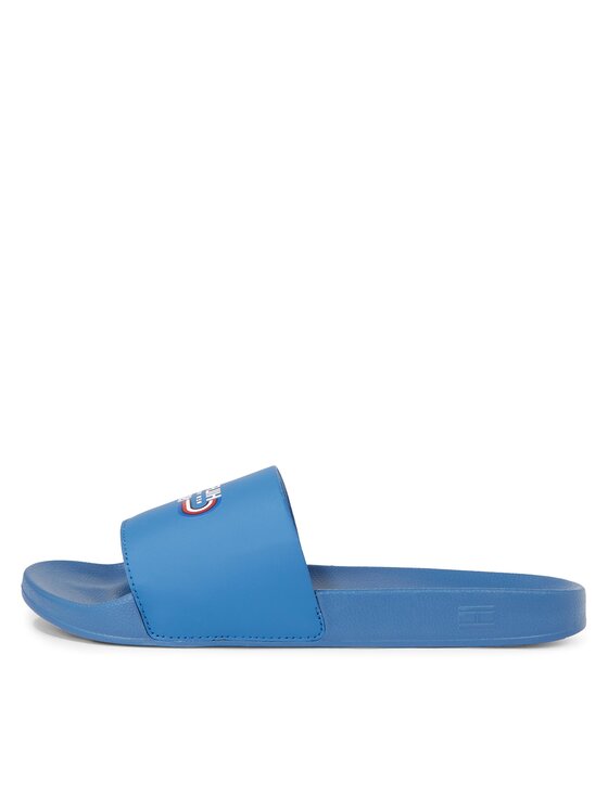 Tommy Hilfiger Tommy Hilfiger Παντόφλες Rwb Hilfiger Oly Pool Slide FM0FM05019 Μπλε