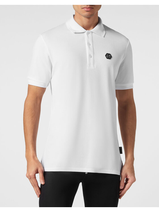 PHILIPP PLEIN PHILIPP PLEIN Polo 19461 Bianco Slim Fit
